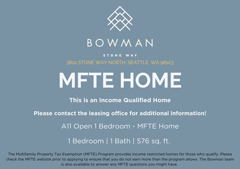 Floor plan for 1 bed, 1 bath, 576 sqft
